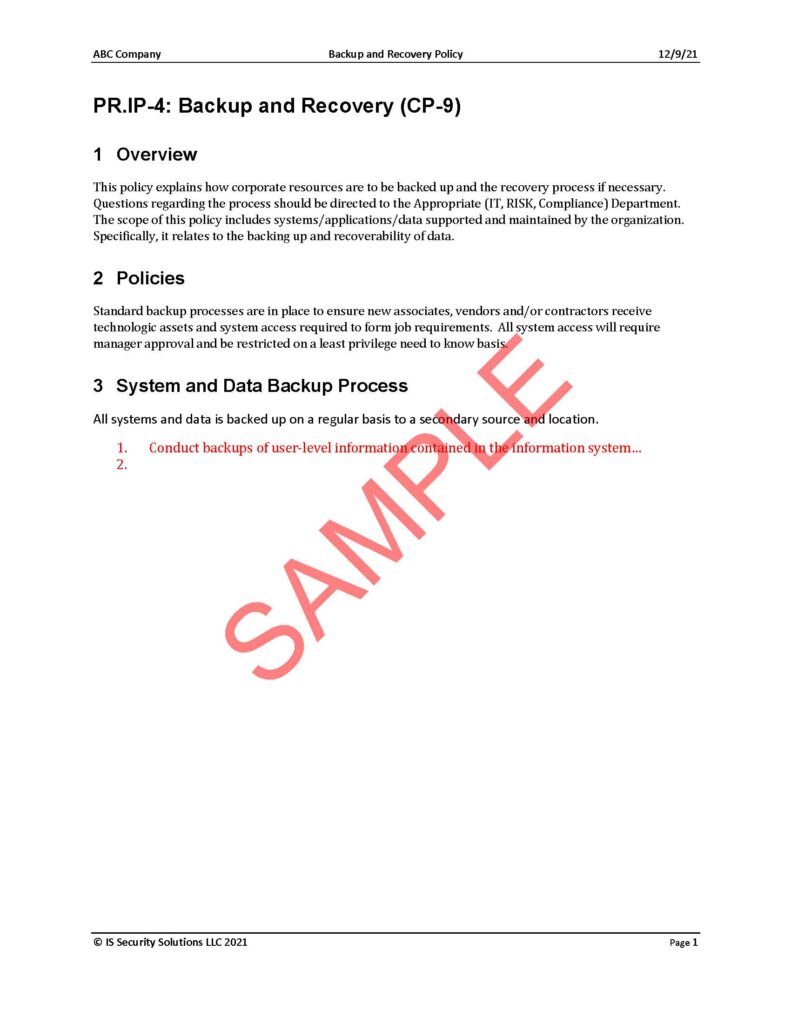 backup-and-recovery-policy-nist-cp-9-buy-100-security-solutions